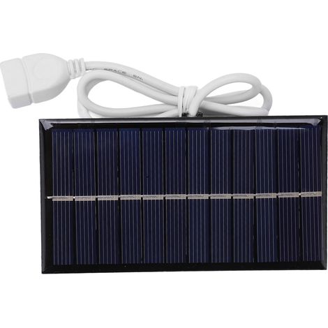 Panneau de charge solaire portable 1W 6V, carte de charge solaire à monter soi-même, cellule solaire pour téléphone portable et éclairage domestique (1/5)