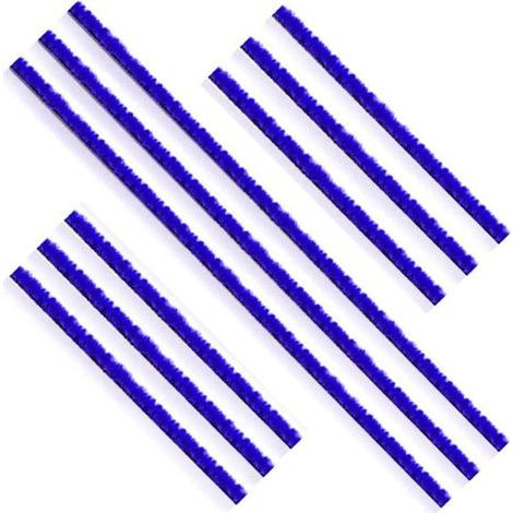 9PCS Bandes en Peluche pour Dyson V6 V7 V8 V10 V11, Soft Plush Stripe Bandes, Bandes de Rechange, pour Dyson Aspirateur Brosse Electrique Bande Autocollante, 3 Longues 6 Courtes Bande Peluche Douce (1/3)