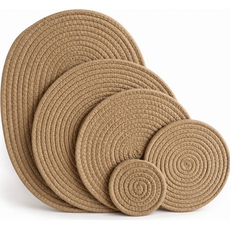 dessous-de-plat isolant 30 x 40 cm en coton pour la maison