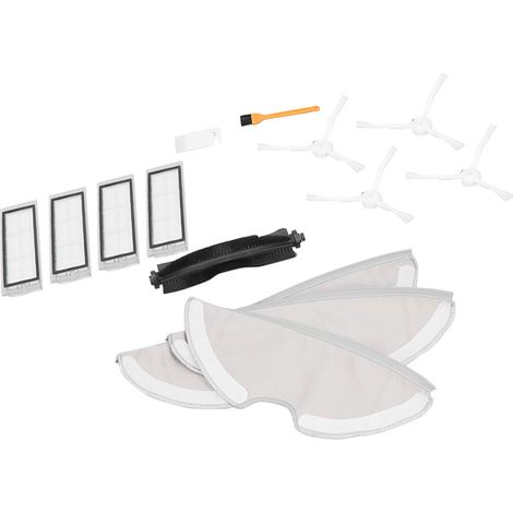 Accessoires pour aspirateurs robots 360 S7/S5 : brosse principale, brosse rotative, brosse latérale, filtre, chiffon de nettoyage HEPA. (1/5)