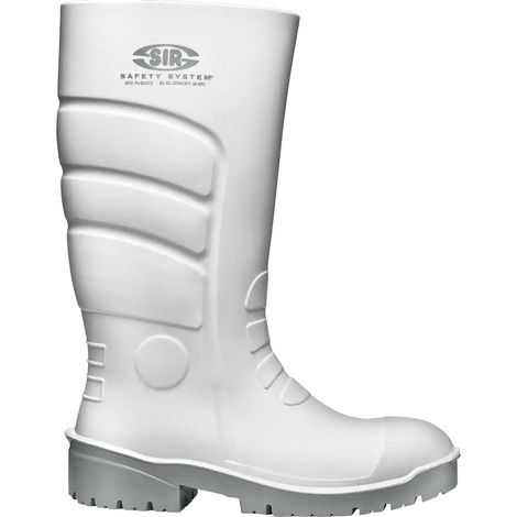 SIR SAFETY SYSTEM PU Boot Bottes de sécurité S4 imperméables blanc Taille 44