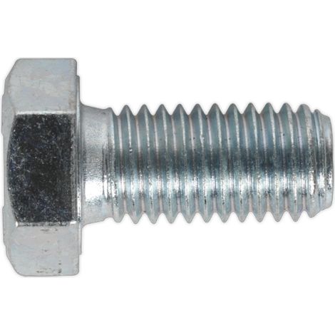 Sealey 8.8 Zinc Plated HT Setscrew M12 x 25mm, DIN 933 - Pack of 25 SS1225