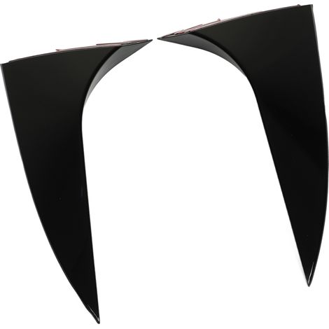 1 Paar Heckscheiben-Seitenspoiler als Ersatz für Ford Focus Schrägheck (2015–2018), glänzend schwarz (1/5)