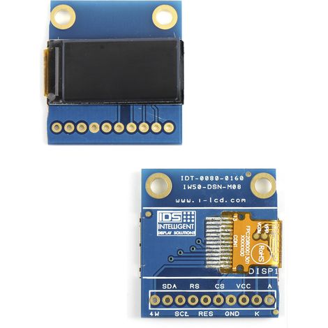 Ecran couleur LCD RS PRO Normalement blanc TFT 80 x 160pixels rétroéclairage LED ( Prix pour 1 )