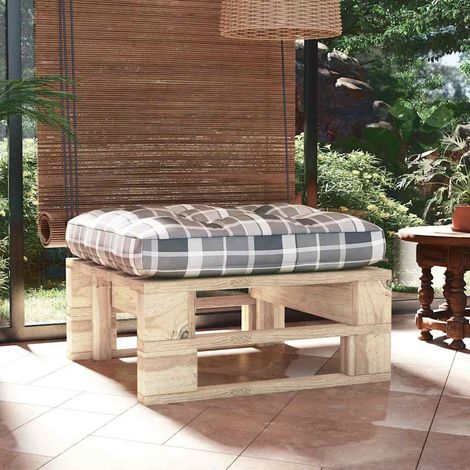 vidaXL Pouf palette de jardin bois de pin imprégné (1/5)