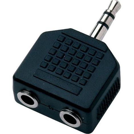 Doubleur jack stéréo - TNB - 3.5mm Mâle vers 2 x 3.5mm Femelle - Noir - Audio - Casques (1/3)