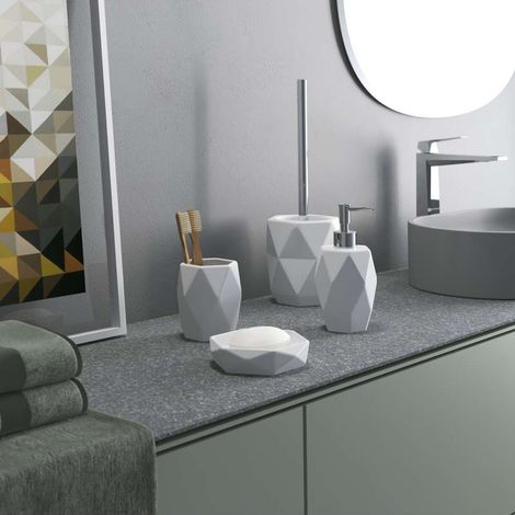 GEDY Dalia Porta Sapone Bianco Ceramica (1/3)