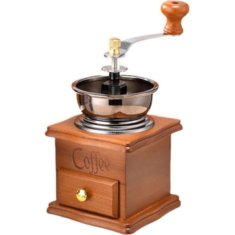 Mini-Retro-Kaffeemaschine mit Handkurbel, manuelle Kaffeemühle, Küchenkaffeemühle