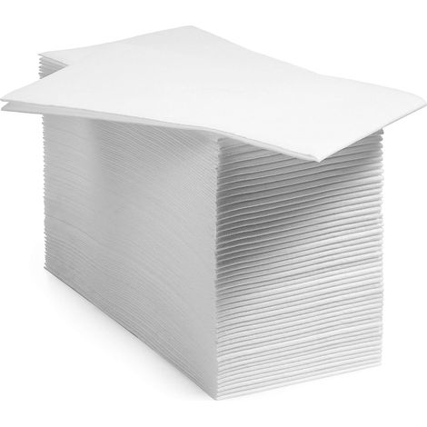 100 Serviettes jetables, effet lin, papier doux, absorption élevée, usage salle de bain et réception (1/5)