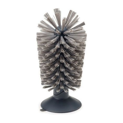 Brosse à verre avec ventouse, grise – DELKEVIC