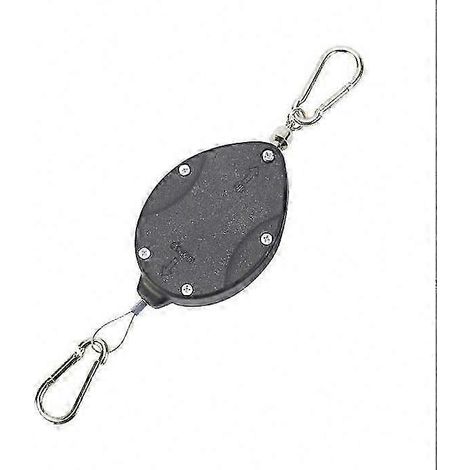 Support de suspension pour plantes rétractable et robuste avec verrouillage automatique, crochet réglable pour paniers de jardin et pots suspendus, fonctionnement facile en hauteur. (1/5)