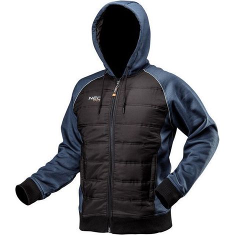 Sweat-shirt Tricoté - Capuche Isolée - Renforts Softshell Épaules Manches Côtés - Pour Travail et Loisirs Extérieurs - Taille M (1/5)