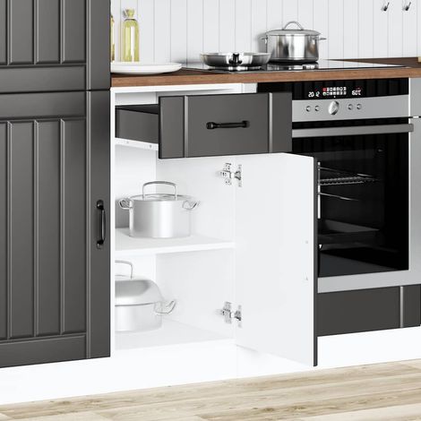 Maison Exclusive - Base da Cucina Lucca Nero in Legno Multistrato