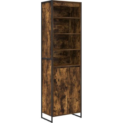Maison Exclusive - Armadi alti Quercia Fumosa 60 x 36 x 200 cm Legno multistrato