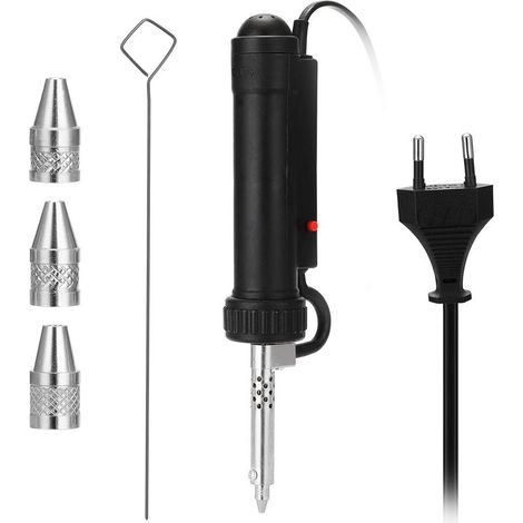 Pompe Dessoudante électrique Stylo Ventouse électrique Portable Soudeuse Étain Sucker Va-cuum Soldering BBT-680 (Noir) (1/5)