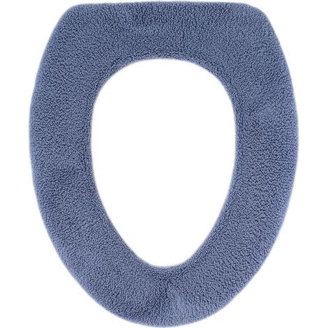 Generic toilet seat cover, thick, soft and washable plush, purple (1/5)