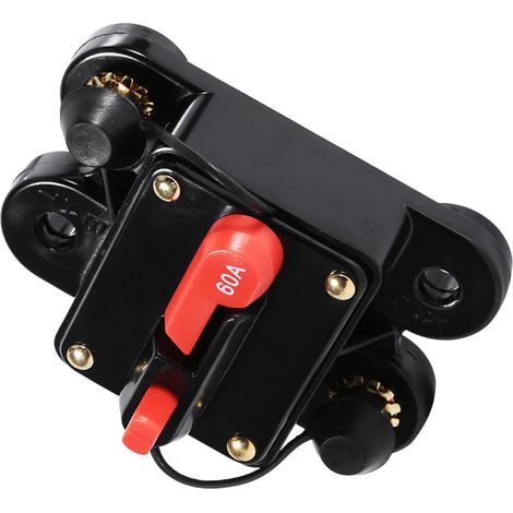 Disjoncteur porte-fusible étanche 50A à 100A, réarmable, 12-24V, pour voiture et bateau, modèle 60A, neuf (1/5)