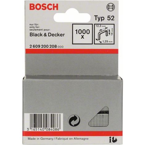 Bosch 2 609 200 208 Heftklammern 1000 Heftklammern (1/4)