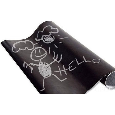 Tableau craie autocollant 45 x 200 cm, 5 x craie incluse