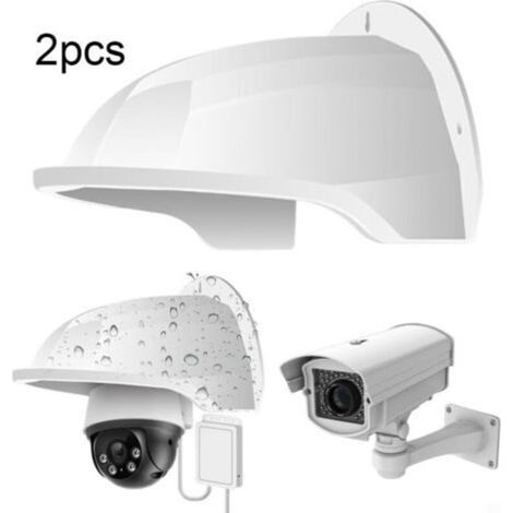 Confezione da 2 coperture protettive antipioggia e antipolvere per fotocamere da esterno, resistenti alle intemperie e con visibilità ottimale