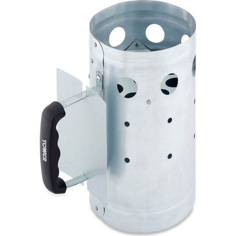 Tower T932020 Charcoal Starter Pan, Galvanized Steel (1/5)