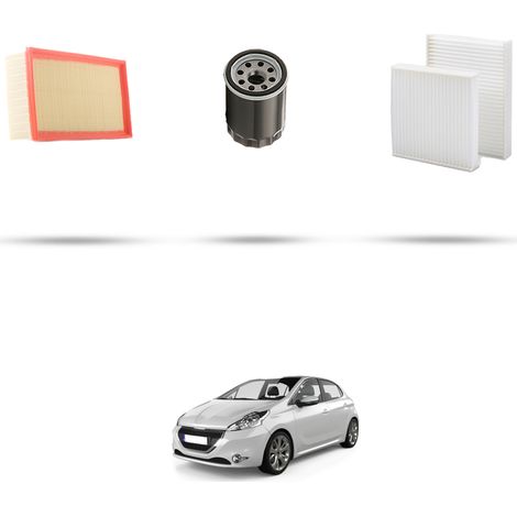 Kit tagliando 3 filtri compatibile con Peugeot 208 1.0 Vti 50kw Dal 2012 (1/5)