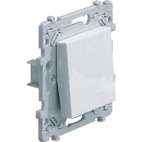 Hager – Double interrupteur étanche complet – 10A – Pour chantiers humides – Gamme interrupteur – Blanc