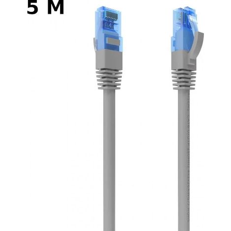 Cabo de rede RJ45 Cat6 UTP UTP CCA AWG26 até 1000 Mbps 5 mts Aisens A135-0780 Cinzento