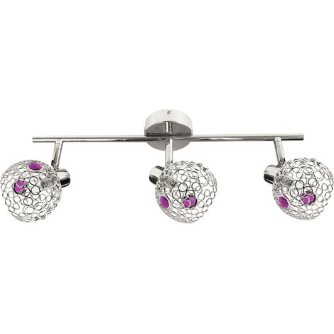 Plafoniera Candellux ARON cromata 3xG9 metallo 55cm (1/2)