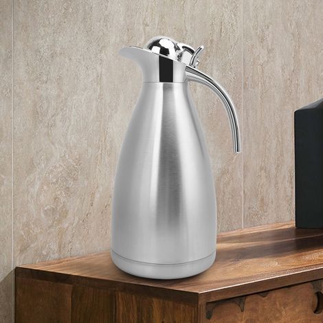 2-Liter-Edelstahl-Haushaltswasserflasche, vakuumisoliert, Thermoskanne (1/5)