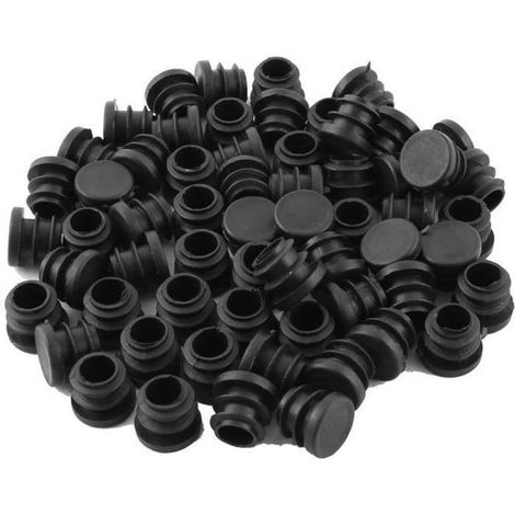 60Pcs Bouchon Pied de Chaise Embout Capuchon Jambe Tube Insert Table Meuble Protection Plastique