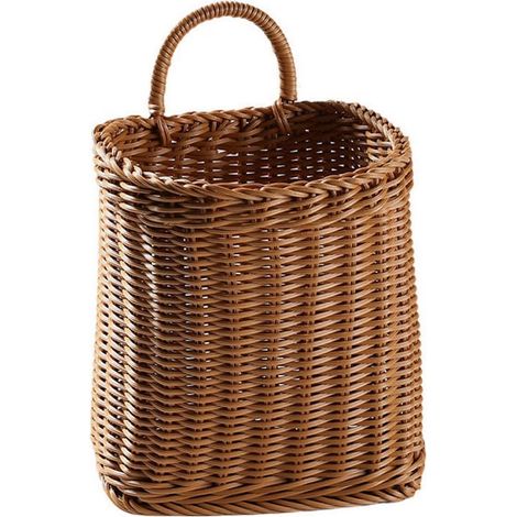 Panier suspendu tressé avec poignée, panier de rangement imitation rotin, grand format, cuisine et salon (1/5)