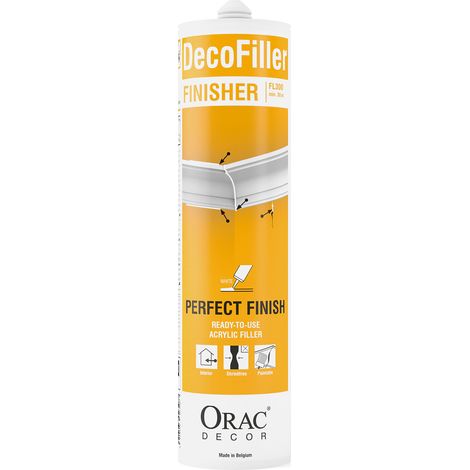 Orac – Enduit acrylique léger 310ml – FL300 – Séchage rapide 15 min – Finition lisse pour joints et retouches – Application facile au pistolet (1/3)