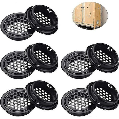 10 grilles de ventilation rondes en acier inoxydable (1/3)