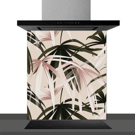 Fond de hotte décorative, bambous multicolore 60x70 Fond de hotte (1/2)