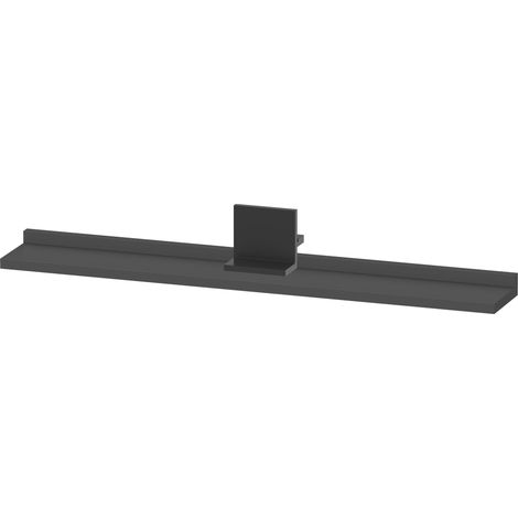 Tablette Duravit Sivida, support noir diamant mat, 800x115x35mm,