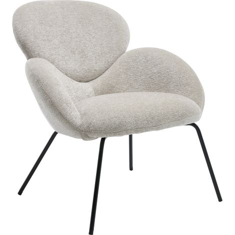 Wahson Accent Chair Chenille Upholstered Modern Leisure Armchair Simple Occasional Tub Chair with Black Metal Legs for Bedroom Living Room, Gray (1/5)