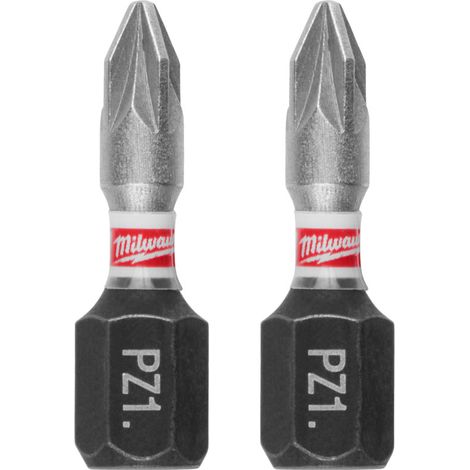 Punta de destornillador Milwaukee PZ1 x 25 mm ShW (3 piezas)
