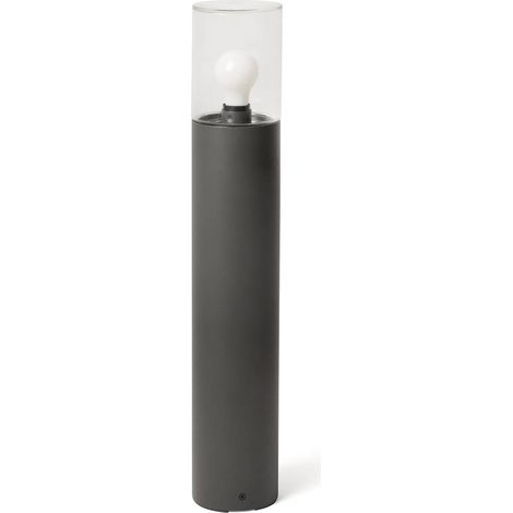 Borne lumineuse gris foncé avec verre transparent H700 KILA 71749 (1/5)