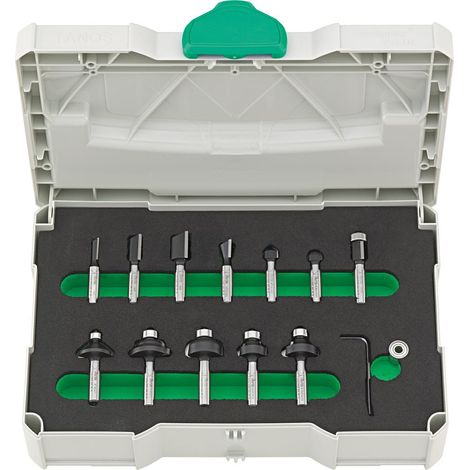 Fortis HW Profi-Schaftfräsersatz 12-tlg. im Systainer (1/3)