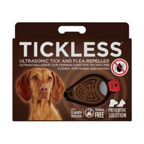 Repelente ultrasónico TickLess Pet para perros - Marrón
