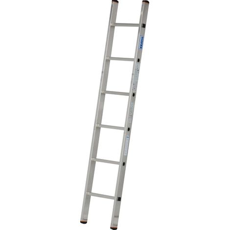 Krause Anlegeleiter Mehrzweckleiter 1 x 6 Sprossen Leiter Arbeitshöhe ca. 2,80m
