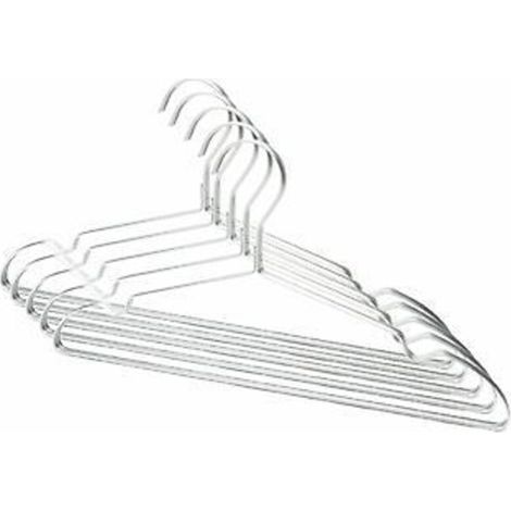 Cintre antidérapant pour costume, durable et anti-déchaussement (argenté) (1/2)