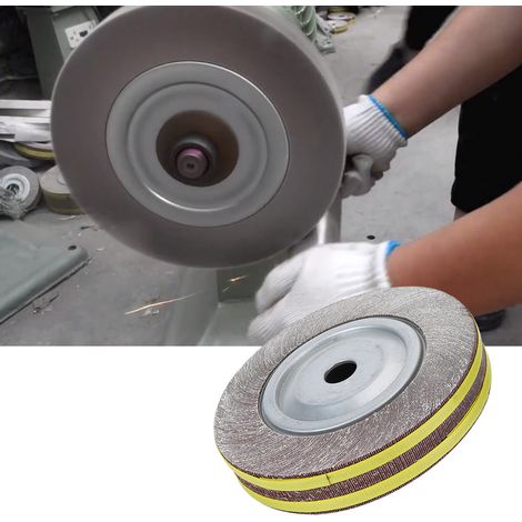 Meule de polissage pour tubes en acier inoxydable, disques de polissage à mille hélices, grain 80 (1/5)