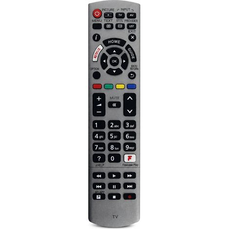 Télécommande TV Compatible avec Panasonic N2QAYB001254, sans configuration (1/5)