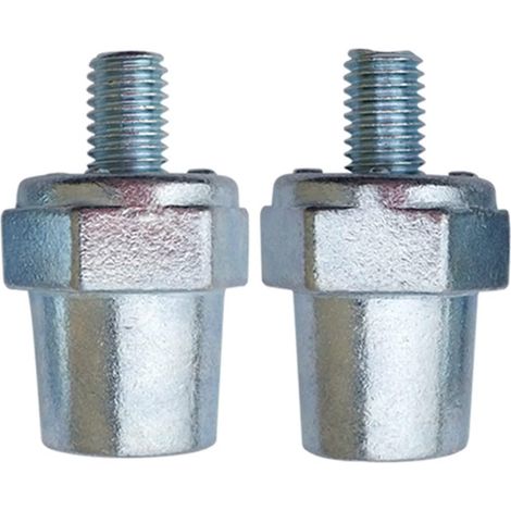 2 pièces Universal Positive négatif Batterie Terminal Borne Connecteur Connecteur de résistance à la corrosion argent Câblage de batterie pratique Post Connecteurs Extender latérale avec bornes((+): 1 (1/5)