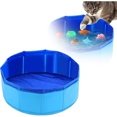 [NEVER USED] Foldable bathtub and gelatin toys for dogs and cats