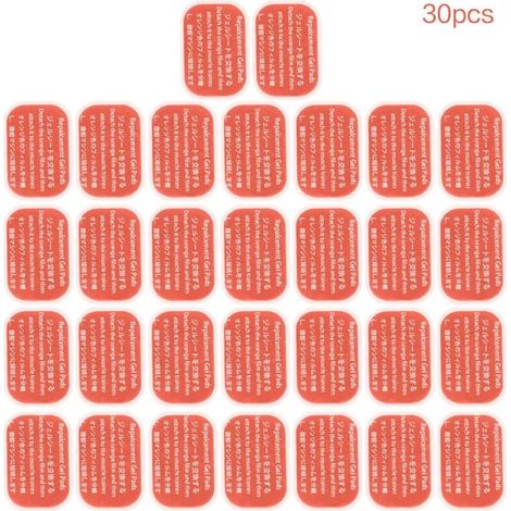 Lot de 50/30/20/10 électrodes de rechange en gel hydrogel pour stimulateur musculaire EMS, appareil minceur, patch de gel fitness01483-AquaForge