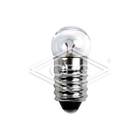 Ampoule de vélo forme sphérique E10 6 V 100 mA arrière