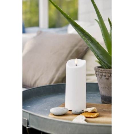 Fiamma luce blocco led 18 cm batteria temporizzatore uso esterno ip44